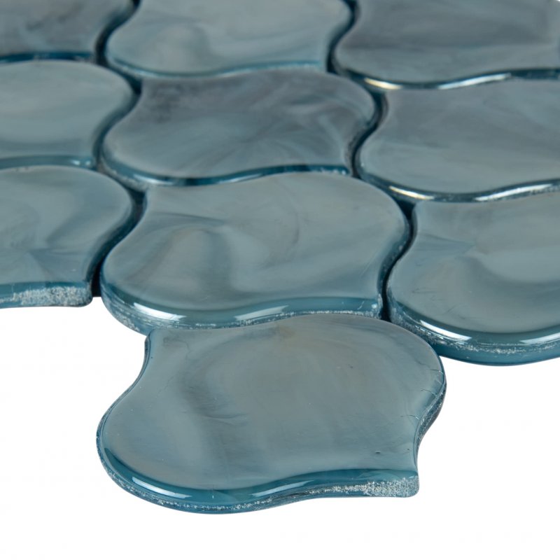 Msi Glazed Arabesque Ceramic Tile For Kitchen Backsplash Wall Bathroom Shower 10 83 In X 15 5 Mesh-mounted Mosaic Whisper White