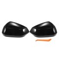 Pair Car Rear View Driver Passenger Side Mirror Cover Cap Replacement Gloss Black For Audi Q2 2017-2024 Sq2 Q3 Rsq3 Guard 