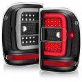 Hecasa Tail Lights Compatible With 2001-2011 Ford Ranger C-type Led Tube Rear Brake Lamps Assembly Driver And Passenger Side