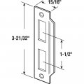 Prime-line E 2435 Brass Victorian-style Mortise-lock Door Strike Single Pack