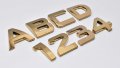 Personalized Set Of Chrome Auto Letters And Numbers Sport Mini Style