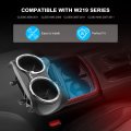 A-premium Black Dual Cup Holder Compatible With Mercedes-benz W219 Series Cls500 2006-2011 Cls55 Amg 2006 Cls550 Cls63