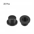 Uxcell 20pcs Tactile Push Button Switch Caps 9 3x5 6mm For 6x6x7 3mm Micro Black