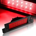 Eparts 1 Piece Red Lens Led 3rd Third Brake Rear Roof Center High Mount Light For 1990 2016 Land Rover Defender 