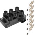 Aintier 1 Ignition Coils With 6 Iridium Spark Plugs 4 Pins Packs Fits For Ford Ranger 0l 1990-2011 Coil And Replaces