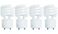Kor Pack Of 4 13 Watt Mini Spiral A Gu24 Twist And Lock Base Self-ballasted Cfl 2pin Fluorescent Bulb Neutral White 3500k 60 