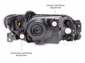 Instyleparts Chrome Housing Clear Lens Headlights Made For 01-03 2001 2002 2003 Mazda 323 Protege Sedan