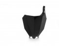 Ho04686 001 Front Number Plate For Motorcycle Black Plastic Modern Style Powder Coated Fender 
