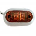 Polarlander 4pcs Set 12v 24v White Led Side Front Rear Marker Light Truck Trailer Van Caravan Small Lights Edge Car Styling