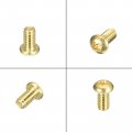 Uxcell Brass Machine Screws M4x6mm Phillips Pan Head Fastener Bolts For Furniture Office Equipment Electronics 36pcs
