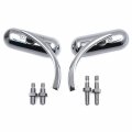 Smt-chrome Oval Mirrors Compatible With Suzuki Savage Intruder Volusia Gsxr 600 750 1000 1300 B00rw3dqja