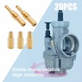 Anxingo 20 Pcs Carburetor Main Jet Kit For Keihin Oko Koso Pe Pwk Carb And Slow Pilot