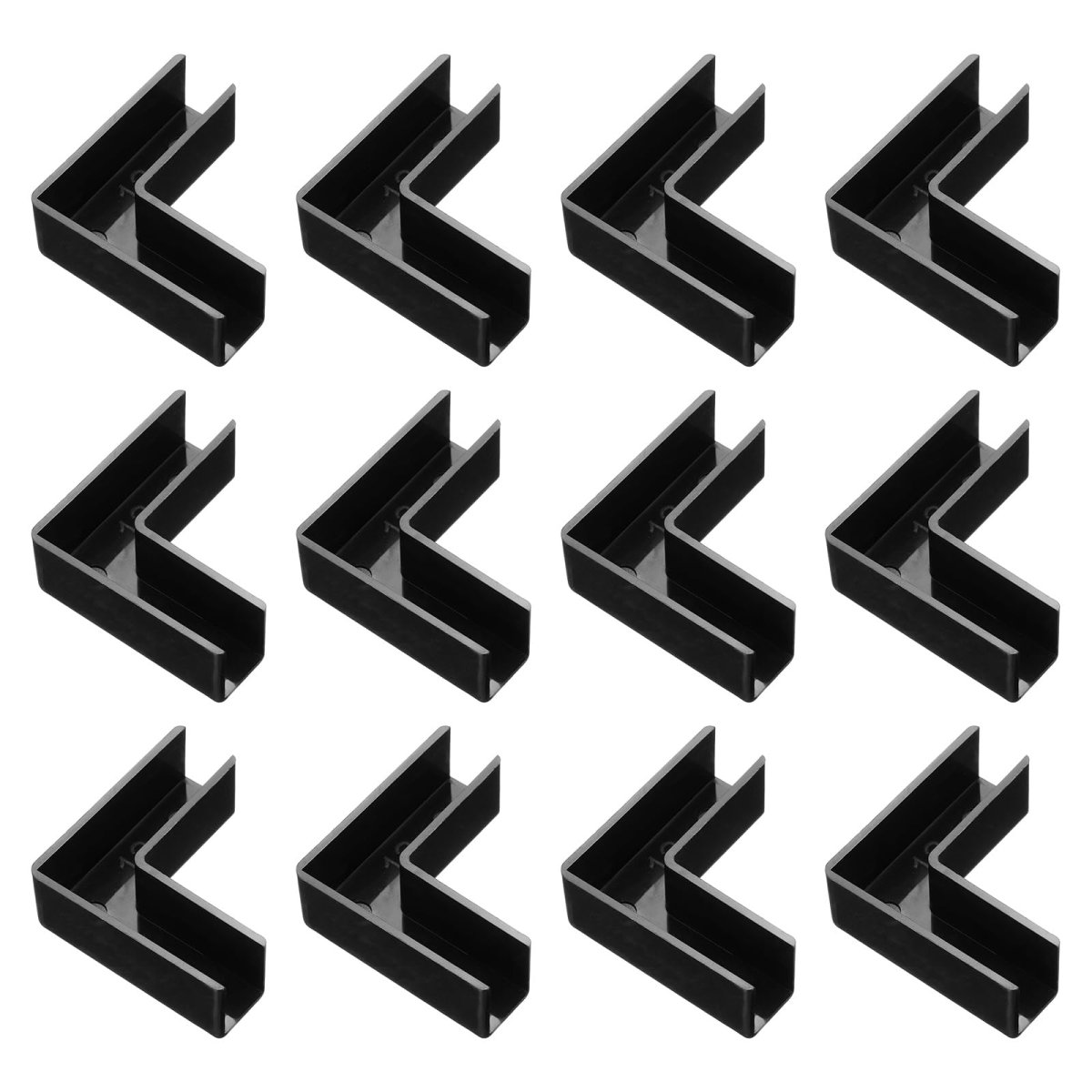 12pcs Plastic Glass Connector L Shaped To Clamp For 12mm Thick Fixing Bracket Rimless Clip Holder Aquarium Fish Tank Display