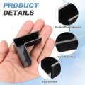 12pcs Plastic Glass Connector L Shaped To Clamp For 12mm Thick Fixing Bracket Rimless Clip Holder Aquarium Fish Tank Display