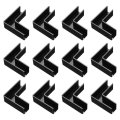 12pcs Plastic Glass Connector L Shaped To Clamp For 12mm Thick Fixing Bracket Rimless Clip Holder Aquarium Fish Tank Display
