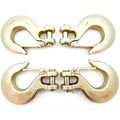 4 Forged Alloy Clevis Safety Slip Hook With Latch Tow Crane Lift 3 Grade 70 