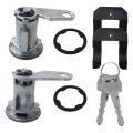 Vehicle Door Lock Cylinder Set W Keys Replacement Switch Kit Fit For Ford F250 Custom Cab Chassis 2-door 4 9l 4917cc 300cu In