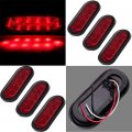 Ocpty Marker Lights 6pcs Side Red Kit Waterproof Surface Mounted Turn Signal Light Fit For Truck 4x4 Pickup Boats Trailer