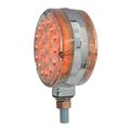 78362 4 In Double Faced Pearl 48 Led Sealed Pedestal Light Amber Clear Lens 12v Waterproof Universal Fit For Truck Bus Boat 