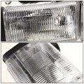 Auto Dynasty Factory Style Headlights Assembly With Corner Lamp Compatible Dodge Ram 1500 2500 3500 Non-sport Models 94-02