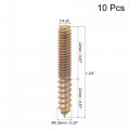 Uxcell 1 4-20 X 1-3 4 Hanger Bolts Double Head Dowel Screw For Wood Furniture 10pcs