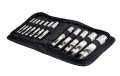 Se Heavy-duty 12-piece Hollow Leather Punch Set High Carbon Steel Machined Grip 1 8 To 3 4 Sizes Includes Zipper Pouch For 