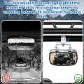 Utv Rear View Mirror For Polaris Ranger 500 570 900 Xp 1000 Crew 2013 To 2025 Convex Shatterproof Glass With Roll Cage Mount