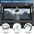 Utv Rear View Mirror For Polaris Ranger 500 570 900 Xp 1000 Crew 2013 To 2025 Convex Shatterproof Glass With Roll Cage Mount