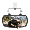 Utv Rear View Mirror For Polaris Ranger 500 570 900 Xp 1000 Crew 2017-2025 Fit On The Factory Drop Down Mounting Tab Center 