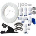 Refrigerator Water Line Kit Connection And 1 4 Compression Ice Maker Installation For Makers Ro System Hookups