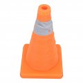 Collapsible Traffic Safety Cones Reflective Reinforced Base Folding Stretchable With Retractable Design Easy To Organize 