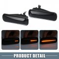 A Absopro Led Side Marker Repeater Sequential Flowing Turn Signal Light 34351sl4003 For Honda Cr-v 1997-2000 Plastic Smoked