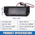 A Absopro Car 6000k White Led License Plate Light Assembly 925012m000 2835smd For Hyundai Veloster 2012-2017 Abs Clear Black 1
