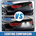 A Absopro Car 6000k White Led License Plate Light Assembly 925012m000 2835smd For Hyundai Veloster 2012-2017 Abs Clear Black 1