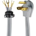 Prime Rd100304 3-pole 3-wire Srdt 30a 125 250-volt Dryer Cord Gray 4-feetm M5282 