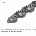 Uxcell Spiral Flute Taps 2-56 Unc 2b High Speed Steel Hss Uncoated Machine Thread Milling Threading Screw Tap 3 Flutes Tapping