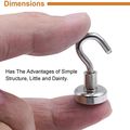 12lbs Heavy Duty Magnetic Hooks Strong Neodymium Magnet Hook for Home Kitchen Workplace Office and Garage 