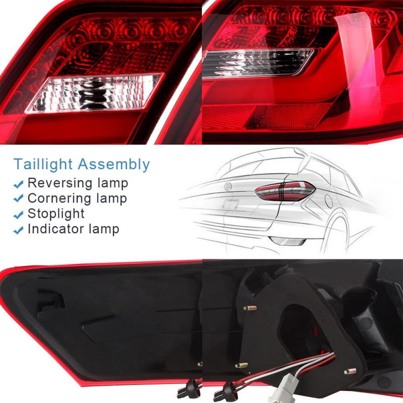 Tail Light Assembly Pair Replacement For 2006-2011 Toyota Camry