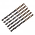 6pcs Jobber Drill Bits 4 2mm Black Nitride Gold Titanium Coated 4341 High Speed Steel Hss 135 Degree Split Point Twist For 