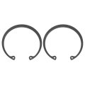 2pcs 3 Internal Retaining Ring Circlip 65 Mn Spring Steel Snap Rings C-clips For Grooved Shaft Studs Black 