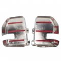 Kuafu Full Mirror Covers Compatible With 2017-2021 Ford F250 F350 F450 Super Duty Shiny Chrome Plated Signals Designed