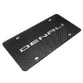 Gmc Denali 3d Logo On Real Black Carbon Fiber License Plate 