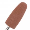 Uxcell 6pcs 80 Grits Abrasive Mounted Stone 2 35mm Shank 5 10mm Dia Conical Heads Grinding And Polishing Wheels For Deburring