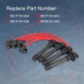 Jdmspeed New Red Ignition Spark Plug Wires Set Replacement For Mazda Miata Mx-5 1 6l 8l Engines 1990-2000 10 2mm Replaces