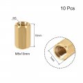 Uxcell M5x10mm Female-female Hex Brass Pcb Motherboard Spacer Standoff For Fpv Drone Quadcopter Computer Circuit Board 10pcs