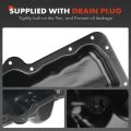 A-premium Engine Oil Pan Sump With Drain Plug Compatible Dodge Dakota 2004-2005 Durango Nitro 2007-2012 Ram 1500 2002-2010 Jeep