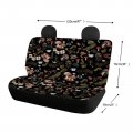 Drydeepin Rainbow Daisy Hippie Car Accessories Bench Seat Covers For Trucks 70s 80s 90s Wavy Swirl Print Saddle Blanket Cover