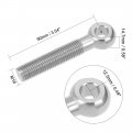 Uxcell M16 X 90mm Machinery Shoulder Swing Lifting Eye Bolt 304 Stainless Steel