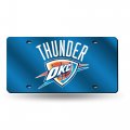 Rico Industries Nba Oklahoma City Thunder Laser Inlaid Metal License Plate Tag 