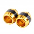 Fydun Front Fork Frame Sliders Wheel Crash Protector 1 Pair Of Carbon Fiber Motorcycle Protection Accessories Gold